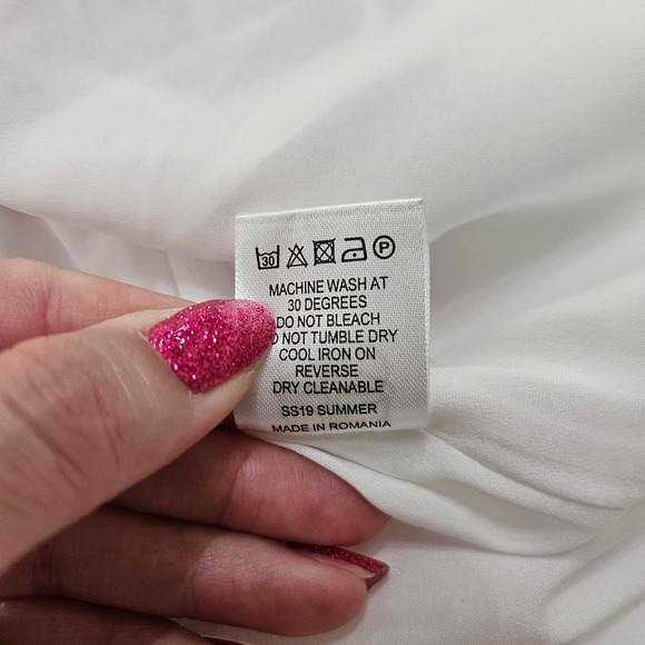 NWT Fenn Wright Manson Sz 2 Floral Satin Fairycore Whimsical Coquette Midi Skirt - Picture 7 of 10